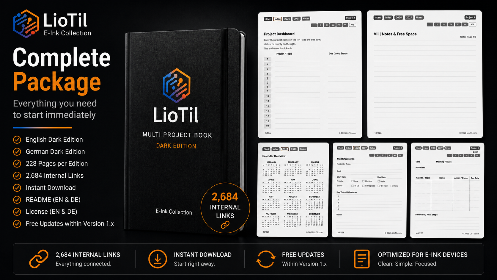 Produktvorschau des LioTil Multi Project Book